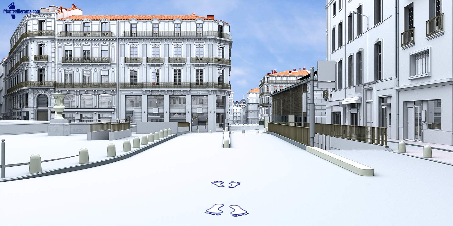 Entrée du Parking Foch-Préfecture - Montpellier